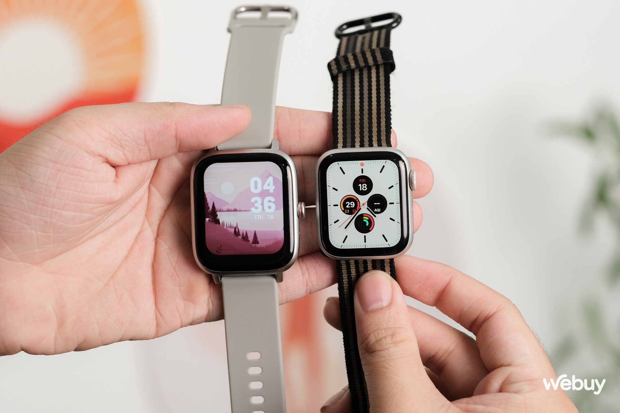 Smartwatch chính hãng giá 490.000 đồng: Thiết kế giống Apple Watch, khung viền nhôm, có loa/mic thoại, pin 7 ngày - Ảnh 5. Smartwatch chính hãng giá 490.000 đồng: Thiết kế giống Apple Watch, khung viền nhôm, có loa/mic thoại, pin 7 ngày - Ảnh 5.