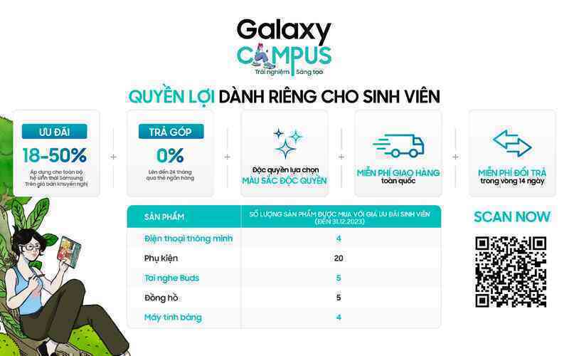 Mua đồ Samsung giảm giá 50%: Chỉ có tại sân chơi công nghệ Galaxy Campus dành riêng cho các bạn sinh viên - Ảnh 4. Mua đồ Samsung giảm giá 50%: Chỉ có tại sân chơi công nghệ Galaxy Campus dành riêng cho các bạn sinh viên - Ảnh 4.
