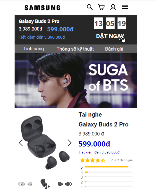 Galaxy Buds2 Pro tụt sốc, giá chỉ còn 599.000 đồng: Cảnh giác trước chiêu trò lừa đảo- Ảnh 2. Galaxy Buds2 Pro tụt sốc, giá chỉ còn 599.000 đồng: Cảnh giác trước chiêu trò lừa đảo- Ảnh 2.