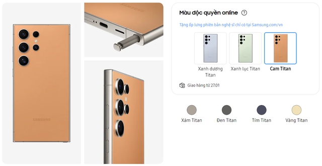 Galaxy S24 Ultra và S24+ có thêm 3 màu độc quyền chỉ bán giới hạn- Ảnh 3. Galaxy S24 Ultra và S24+ có thêm 3 màu độc quyền chỉ bán giới hạn- Ảnh 3.