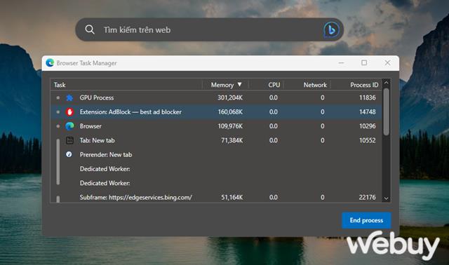Làm gì khi Microsoft Edge xuất hiện cảnh báo sử dụng nhiều bộ nhớ?- Ảnh 4. Làm gì khi Microsoft Edge xuất hiện cảnh báo sử dụng nhiều bộ nhớ?- Ảnh 4.
