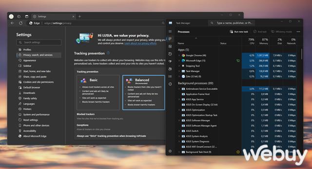Làm gì khi Microsoft Edge xuất hiện cảnh báo sử dụng nhiều bộ nhớ?- Ảnh 8. Làm gì khi Microsoft Edge xuất hiện cảnh báo sử dụng nhiều bộ nhớ?- Ảnh 8.