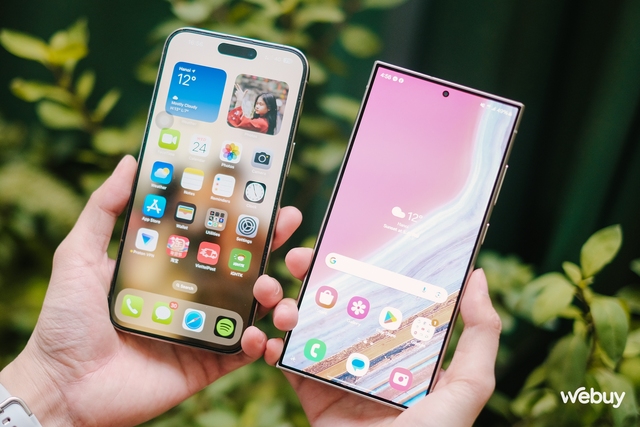 Đo dáng Galaxy S24 Ultra và iPhone 15 Pro Max: Cùng là Titan nhưng trông lạ quá- Ảnh 10. Đo dáng Galaxy S24 Ultra và iPhone 15 Pro Max: Cùng là Titan nhưng trông lạ quá- Ảnh 10.