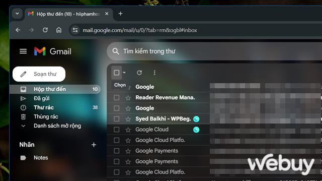 Những giải pháp đơn giản giúp tìm và xóa hàng loạt email rác trong Gmail- Ảnh 8. Những giải pháp đơn giản giúp tìm và xóa hàng loạt email rác trong Gmail- Ảnh 8.