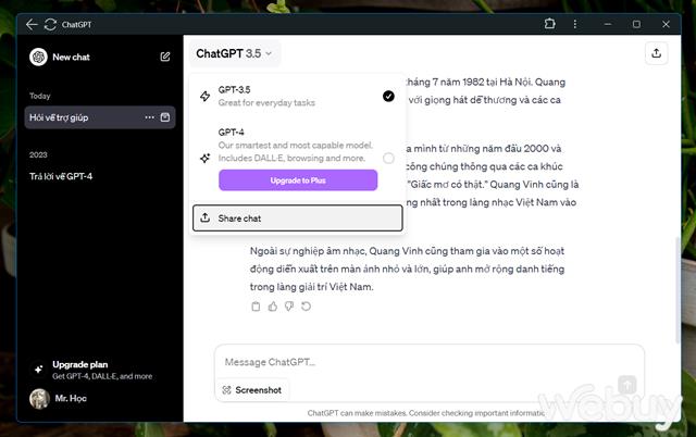 Ngoài việc trả lời các câu hỏi, ChatGPT còn cung cấp những tính năng hữu ích khác mà bạn chưa biết- Ảnh 2. Ngoài việc trả lời các câu hỏi, ChatGPT còn cung cấp những tính năng hữu ích khác mà bạn chưa biết- Ảnh 2.