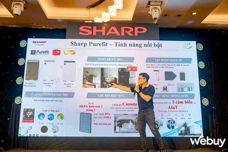 Cận cảnh máy lọc không khí SHARP Purefit mini: Kích thước gọn gàng, màu sắc nhẹ nhàng, đặc biệt công nghệ Plasmacluster ion diệt khuẩn Cận cảnh máy lọc không khí SHARP Purefit mini: Kích thước gọn gàng, màu sắc nhẹ nhàng, đặc biệt công nghệ Plasmacluster ion diệt khuẩn