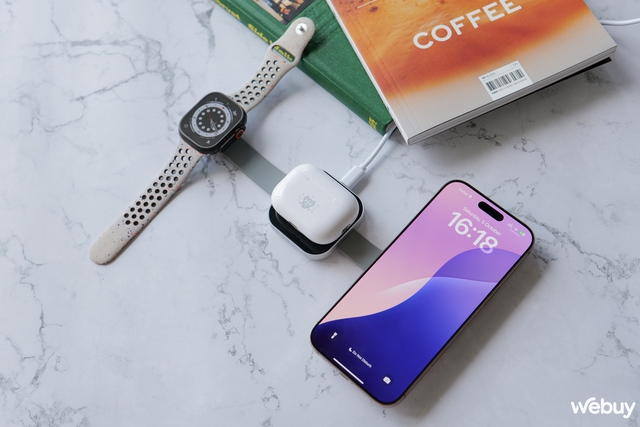 Dock sạc 3 trong 1 gấp gọn giá chỉ 900.000đ siêu hợp với ai có đủ combo iPhone - AirPods - Apple Watch- Ảnh 5. Dock sạc 3 trong 1 gấp gọn giá chỉ 900.000đ siêu hợp với ai có đủ combo iPhone - AirPods - Apple Watch- Ảnh 5.