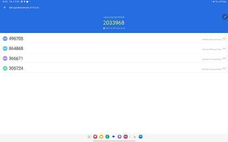 Đánh giá hiệu năng chip Dimensity 9300+ trên Galaxy Tab S10 Ultra: Chơi game đồ họa nặng cực mượt, điểm AnTuTu hơn 2 triệu, xứng đáng "ông vua" phân khúc gaming cao cấp- Ảnh 2. Đánh giá hiệu năng chip Dimensity 9300+ trên Galaxy Tab S10 Ultra: Chơi game đồ họa nặng cực mượt, điểm AnTuTu hơn 2 triệu, xứng đáng "ông vua" phân khúc gaming cao cấp- Ảnh 2.