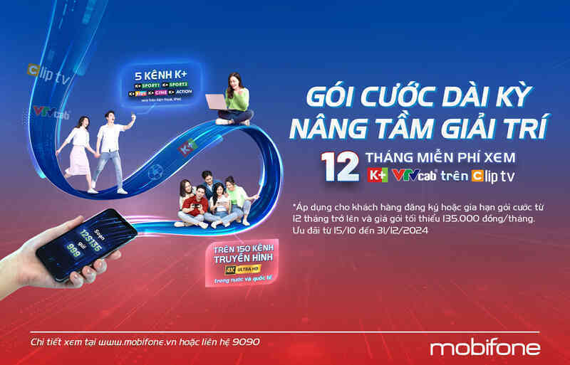 MobiFone tung ưu đãi hấp dẫn dành riêng gói cước dài kỳ