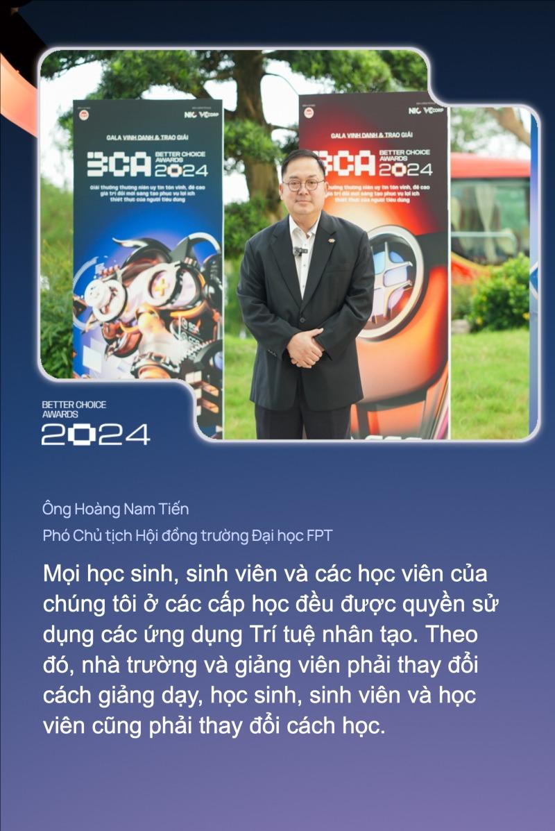Phó Chủ tịch Hội đồng trường Đại học FPT: "Học sinh, sinh viên và các học viên của chúng tôi ở mọi cấp học đều được quyền sử dụng các ứng dụng Trí tuệ nhân tạo"- Ảnh 3. Phó Chủ tịch Hội đồng trường Đại học FPT: "Học sinh, sinh viên và các học viên của chúng tôi ở mọi cấp học đều được quyền sử dụng các ứng dụng Trí tuệ nhân tạo"- Ảnh 3.