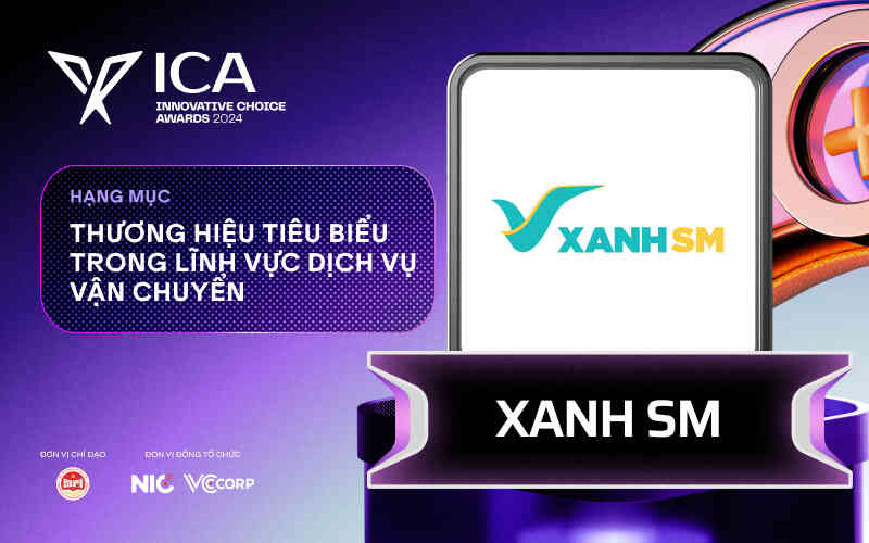 Xanh SM đoạt giải nhất hạng mục Thương hiệu tiêu biểu trong lĩnh vực Dịch vụ vận chuyển nhờ chênh lệch chỉ 2.096 lượt bình chọn