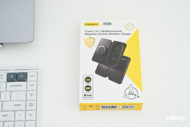 Phụ kiện không dây 3 trong 1 cho người dùng "hệ Táo": Sạc được cùng lúc cả iPhone, AirPods và Apple Watch, thiết kế gấp cực gọn, giá dưới 1 triệu đồng