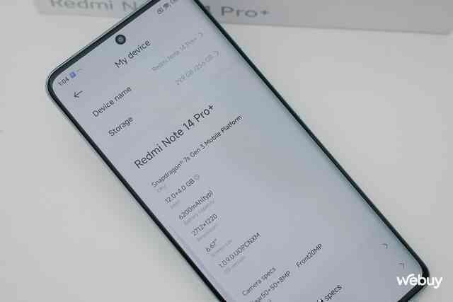 Trên tay Redmi Note 14 Pro+: Điện thoại Xiaomi giá hơn 7 triệu có thiết kế đẹp, camera 50MP, chip Snapdragon 7s Gen 3, pin khủng 6.200mAh- Ảnh 16. Trên tay Redmi Note 14 Pro+: Điện thoại Xiaomi giá hơn 7 triệu có thiết kế đẹp, camera 50MP, chip Snapdragon 7s Gen 3, pin khủng 6.200mAh- Ảnh 16.