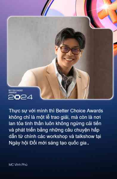 Đôi lời cảm nhận từ MC Vĩnh Phú sau Gala Trao giải Better Choice Awards 2024: Hành trình tìm kiếm những điều tốt hơn- Ảnh 3. Đôi lời cảm nhận từ MC Vĩnh Phú sau Gala Trao giải Better Choice Awards 2024: Hành trình tìm kiếm những điều tốt hơn- Ảnh 3.