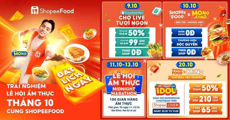Nắm trọn bí kíp ăn ngon giá hời với ShopeeFood tháng 10