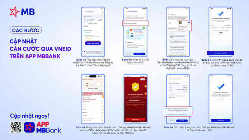Cập nhật căn cước trên App MBBank qua VNeID chỉ trong 1 phút