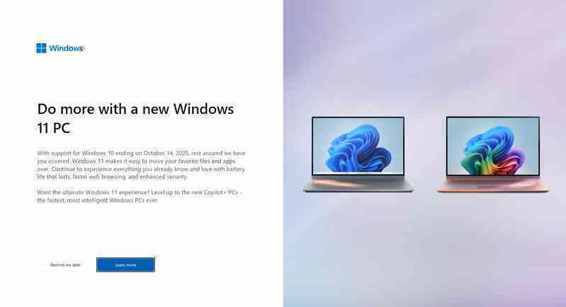 Windows 10 ngày càng bị Microsoft kỳ thị: Hiển thị thông báo "cỡ đại" nhắc người dùng mua máy tính Windows 11 mới- Ảnh 2. Windows 10 ngày càng bị Microsoft kỳ thị: Hiển thị thông báo "cỡ đại" nhắc người dùng mua máy tính Windows 11 mới- Ảnh 2.