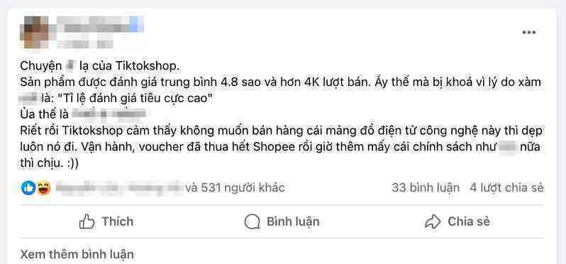 Nhiều người bán hàng trên TikTok Shop than trời khi bị khoá sản phẩm vì lý do hết sức trời ơi này