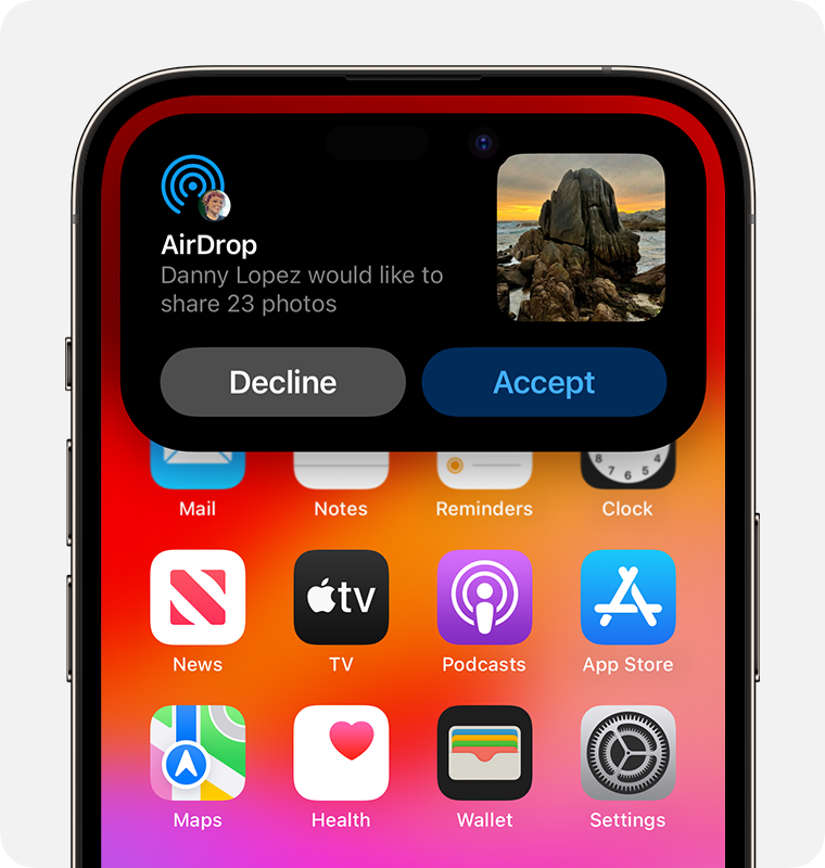 iPhone có thể gửi ảnh qua AirDrop cho điện thoại Samsung?