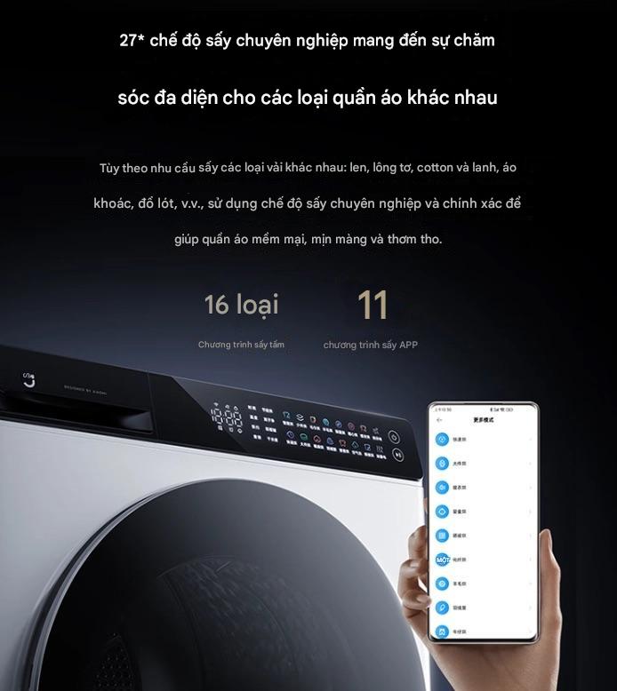 Xiaomi ra mắt máy sấy bơm nhiệt: Tải trọng 10Kg, thiết kế siêu mỏng, giá 12.5 triệu đồng- Ảnh 5. Xiaomi ra mắt máy sấy bơm nhiệt: Tải trọng 10Kg, thiết kế siêu mỏng, giá 12.5 triệu đồng- Ảnh 5.