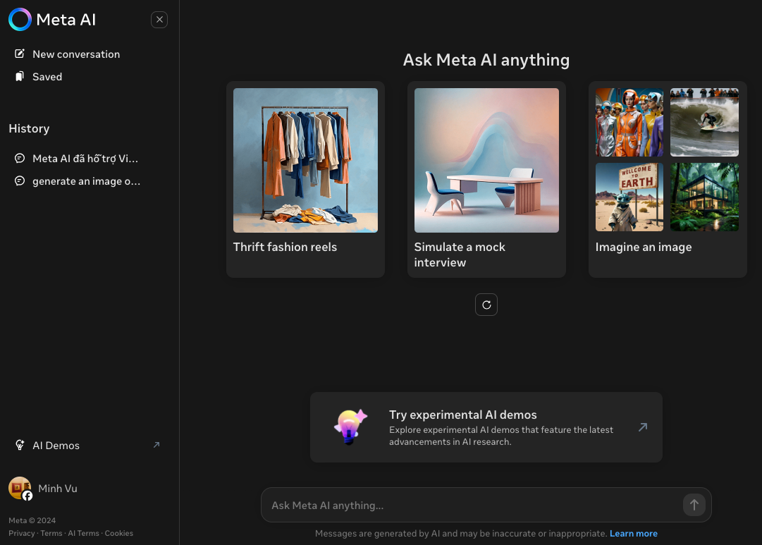 Meta AI đã có thể sử dụng tại Việt Nam: Chatbot AI cạnh tranh ChatGPT và Gemini