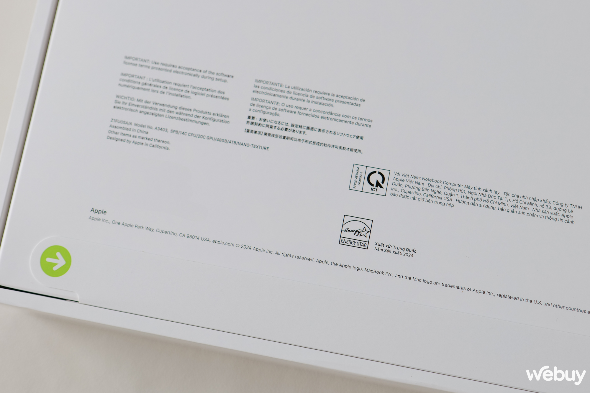 Mở hộp MacBook Pro 16 inch M4 Pro chính hãng tại Việt Nam trị giá hơn 100 triệu đồng: Nhanh, mạnh, màn hình Nano-texture dùng rất thích- Ảnh 2. Mở hộp MacBook Pro 16 inch M4 Pro chính hãng tại Việt Nam trị giá hơn 100 triệu đồng: Nhanh, mạnh, màn hình Nano-texture dùng rất thích- Ảnh 2.