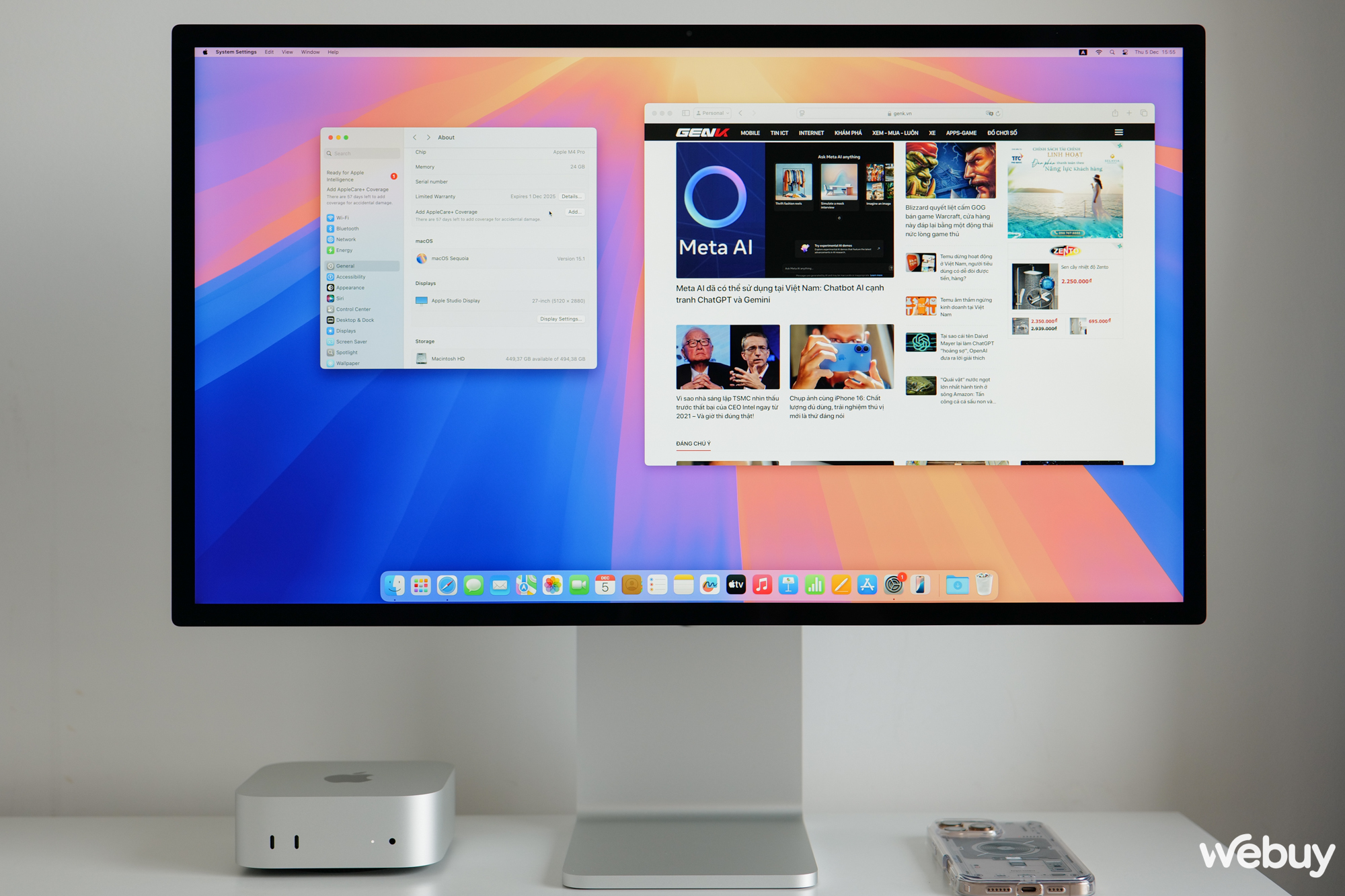 Mở hộp trải nghiệm nhanh Mac mini M4 Pro chính hãng: Quá nhỏ, quá nhẹ nhưng sức mạnh lại to lớn vô cùng- Ảnh 28. Mở hộp trải nghiệm nhanh Mac mini M4 Pro chính hãng: Quá nhỏ, quá nhẹ nhưng sức mạnh lại to lớn vô cùng- Ảnh 28.