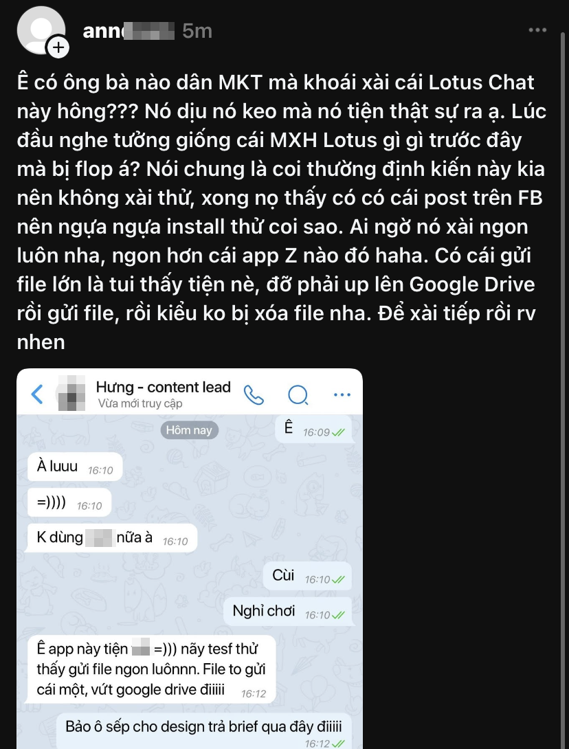 Dân marketing Việt lên Threads 'mách nước' nhau cách gửi file lớn, không cần Dropbox hay Drive- Ảnh 2. Dân marketing Việt lên Threads 'mách nước' nhau cách gửi file lớn, không cần Dropbox hay Drive- Ảnh 2.