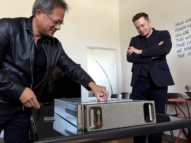 Elon Musk thật ôn kỷ niệm OpenAI với chủ tịch NVIDIA, Elon Musk nhái Elon Musk thật ôn kỷ niệm OpenAI với chủ tịch NVIDIA, Elon Musk nhái