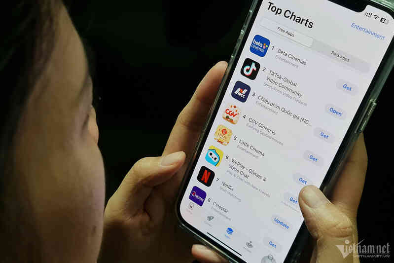 App Chiếu phim Quốc gia, Beta, Cinestar lên top nhờ 