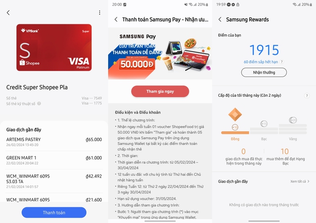 Dùng Samsung Pay sau 6 năm ra mắt: Gần như không có lỗi, tích hợp nhiều tính năng, khuyến mãi vẫn còn nhưng ít- Ảnh 7. Dùng Samsung Pay sau 6 năm ra mắt: Gần như không có lỗi, tích hợp nhiều tính năng, khuyến mãi vẫn còn nhưng ít- Ảnh 7.