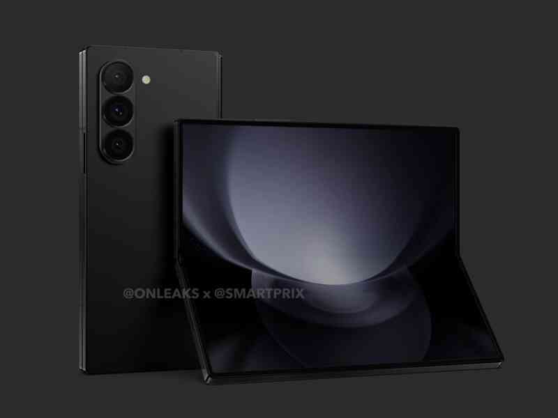 Ảnh bản dựng cho thấy thiết kế hoàn chỉnh của Samsung Galaxy Z Fold6