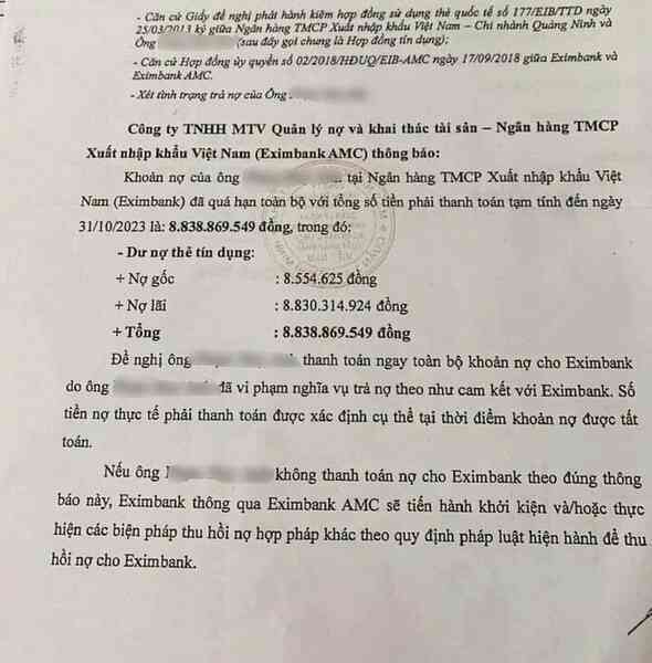 Không trả nợ thẻ tín dụng có thể bị xử lý thế nào?