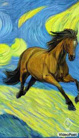 Video từ hướng dẫn: "Ngựa phi nước đại trên nền bức tranh Starry Night của van Gogh". Video từ hướng dẫn: "Ngựa phi nước đại trên nền bức tranh Starry Night của van Gogh".