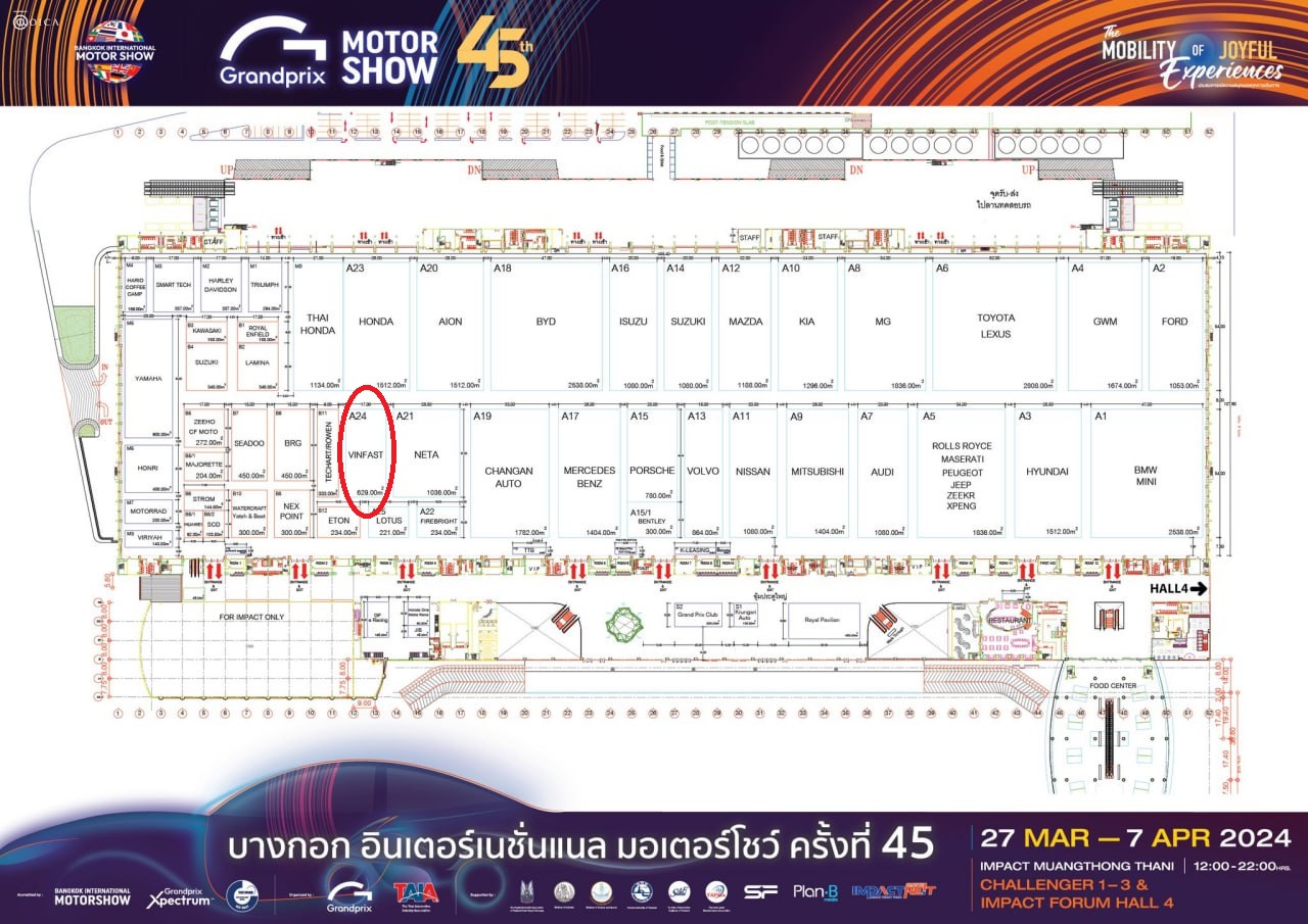 Lộ diện hình ảnh đầu tiên của gian hàng VinFast tại Bangkok International Motor Show 2024: Hơn 600m2, đối diện Honda- Ảnh 3.