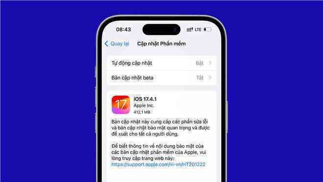 iOS 17.4.1 đã cho tải về: Là bản cập nhật bảo mật quan trọng, người dùng nên cài đặt ngay!