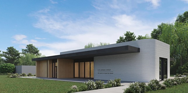 Xây trường học bằng công nghệ in 3D chỉ trong 40 giờ