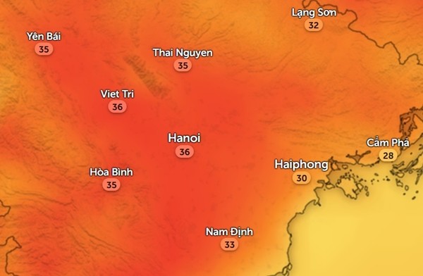 Nắng nóng gay gắt xuất hiện trên cả nước vào cuối tuần, nhiệt độ Hà Nội lên bao nhiêu?- Ảnh 2. Nắng nóng gay gắt xuất hiện trên cả nước vào cuối tuần, nhiệt độ Hà Nội lên bao nhiêu?- Ảnh 2.
