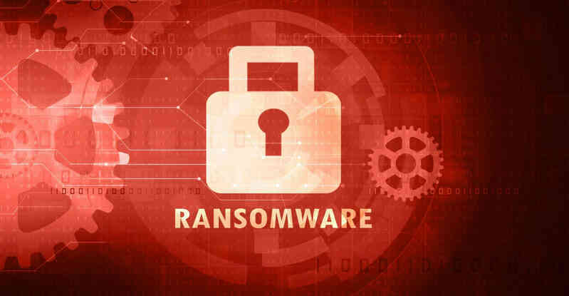 padlock symbol with word ransomware on red technology background.jpg