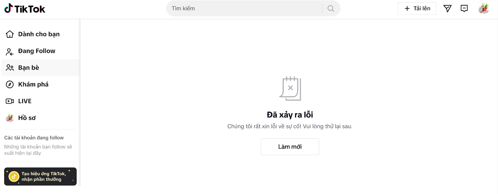 Hết bị “đăng xuất” Facebook, netizen than trời vì TikTok chập chờn- Ảnh 2.