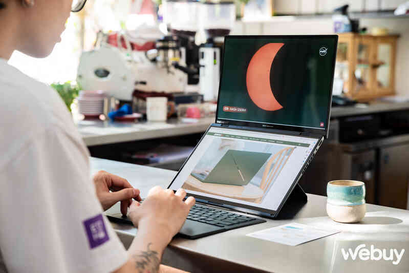 Cận cảnh ASUS Zenbook DUO: Laptop 2 màn hình OLED, thiết kế thông minh, lại còn có chip AI, đủ combo bước vào năm 2024- Ảnh 18. Cận cảnh ASUS Zenbook DUO: Laptop 2 màn hình OLED, thiết kế thông minh, lại còn có chip AI, đủ combo bước vào năm 2024- Ảnh 18.