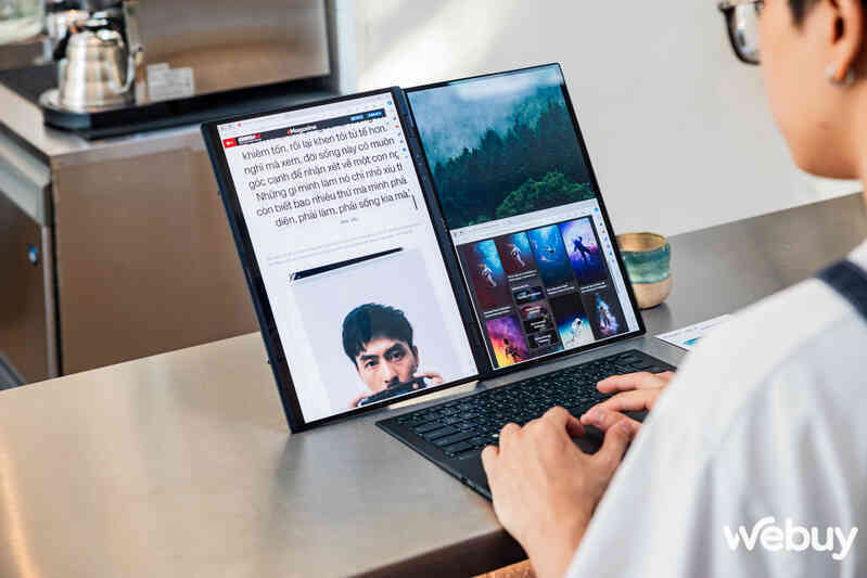 Cận cảnh ASUS Zenbook DUO: Laptop 2 màn hình OLED, thiết kế thông minh, lại còn có chip AI, đủ combo bước vào năm 2024- Ảnh 27. Cận cảnh ASUS Zenbook DUO: Laptop 2 màn hình OLED, thiết kế thông minh, lại còn có chip AI, đủ combo bước vào năm 2024- Ảnh 27.
