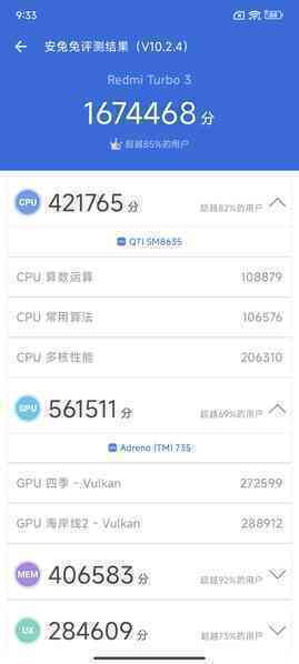 Đánh giá nhanh hiệu năng Redmi Turbo 3: Chip Snapdragon 8s Gen 3 quá mạnh, chơi game quá mượt lại còn không bị quá nhiệt- Ảnh 4. Đánh giá nhanh hiệu năng Redmi Turbo 3: Chip Snapdragon 8s Gen 3 quá mạnh, chơi game quá mượt lại còn không bị quá nhiệt- Ảnh 4.