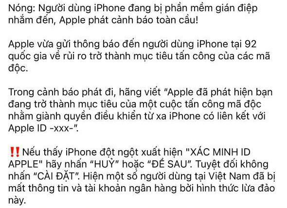 Nhiều người Việt đang lầm tưởng câu chuyện "Bảng thông báo lạ khiến iPhone bị hack, mất cả tài khoản ngân hàng": Hiểu sao cho đúng?- Ảnh 6. Nhiều người Việt đang lầm tưởng câu chuyện "Bảng thông báo lạ khiến iPhone bị hack, mất cả tài khoản ngân hàng": Hiểu sao cho đúng?- Ảnh 6.