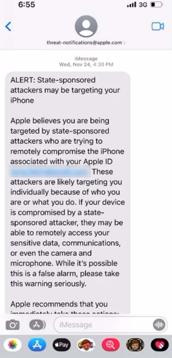 Apple cảnh báo khẩn về phần mềm gián điệp: Người dùng Việt Nam có cần lo lắng?- Ảnh 2. Apple cảnh báo khẩn về phần mềm gián điệp: Người dùng Việt Nam có cần lo lắng?- Ảnh 2.