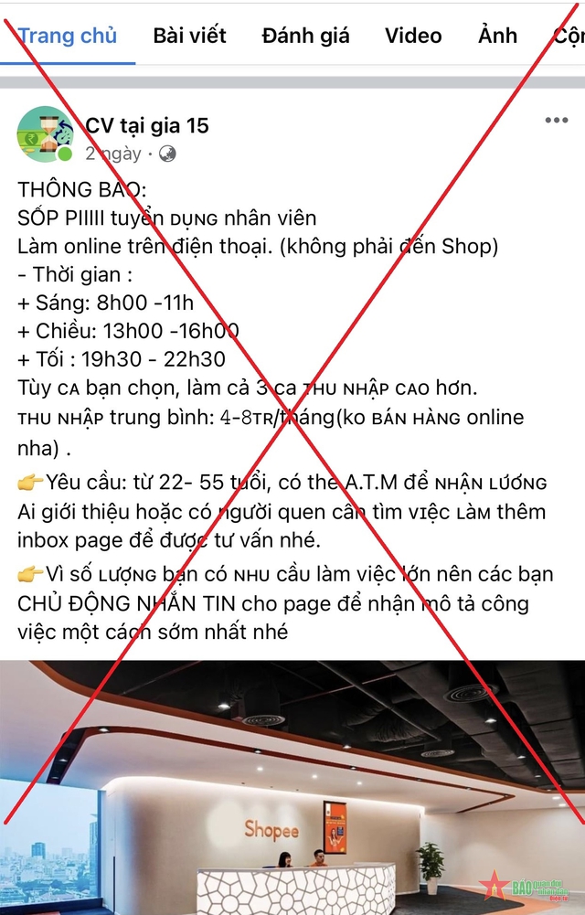 Thực hư chiêu trò tuyển CTV online việc nhẹ lương cao: Cảnh giác trước nguy cơ mất trắng hàng chục triệu đồng