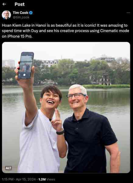 Ảnh của Tim Cook chụp với Duy Thẩm bị CĐM quốc tế nghi ngờ Photoshop- Ảnh 2. Ảnh của Tim Cook chụp với Duy Thẩm bị CĐM quốc tế nghi ngờ Photoshop- Ảnh 2.