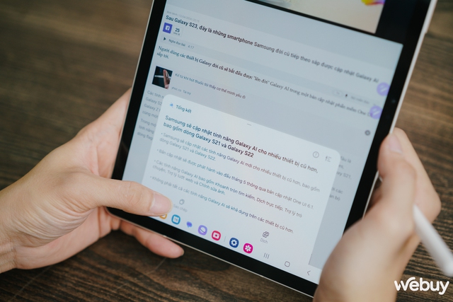 Trải nghiệm loạt tính năng Galaxy AI vừa được cập nhật trên máy tính bảng Galaxy Tab S9- Ảnh 4. Trải nghiệm loạt tính năng Galaxy AI vừa được cập nhật trên máy tính bảng Galaxy Tab S9- Ảnh 4.