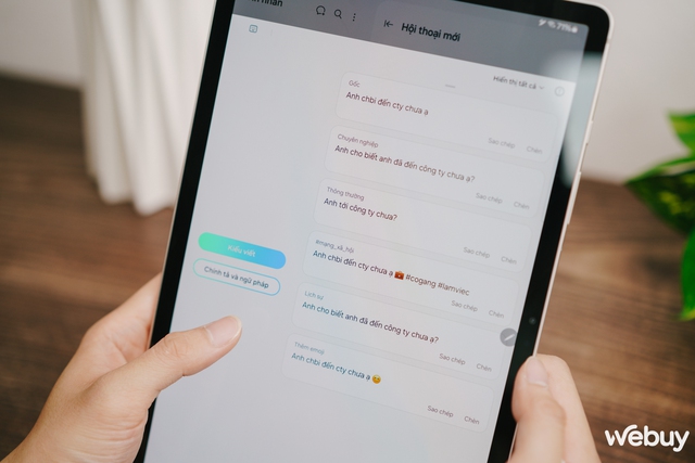 Trải nghiệm loạt tính năng Galaxy AI vừa được cập nhật trên máy tính bảng Galaxy Tab S9- Ảnh 9. Trải nghiệm loạt tính năng Galaxy AI vừa được cập nhật trên máy tính bảng Galaxy Tab S9- Ảnh 9.