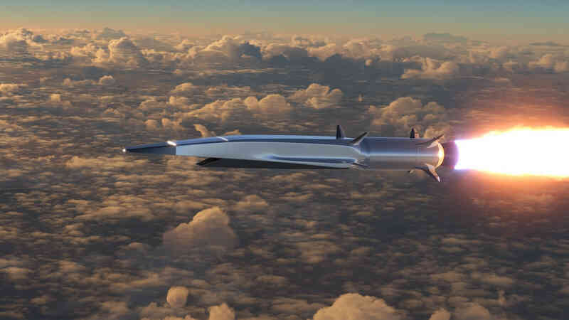 hypersonic rocket flies above the clouds royalty free image 1676330497.jpg